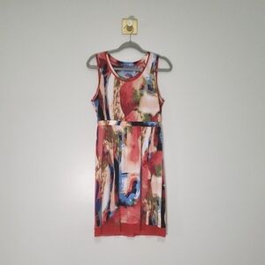 Simply Vera Vera Wang Midi Dress Medium Multicolor Bold Maximalism Artsy Vibrant